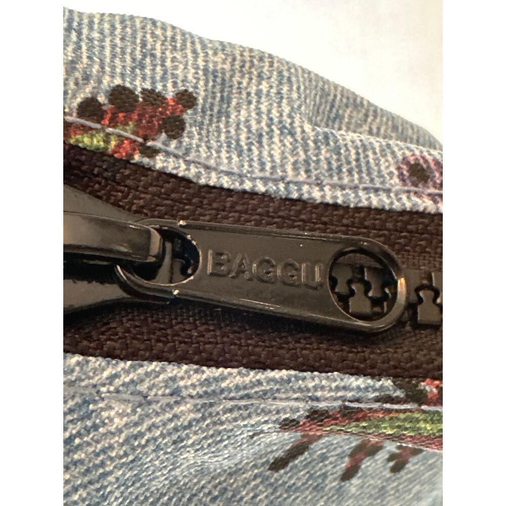 BAGGU Mini Nylon Shoulder Bag Digital Denim Blue Daisy - Rare Retired Print - Picture 4 of 11